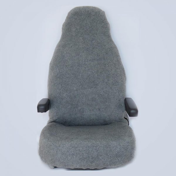 Seat cover - grey lamb