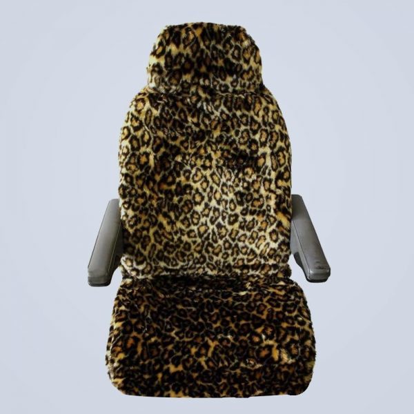 faux leopard seat cover